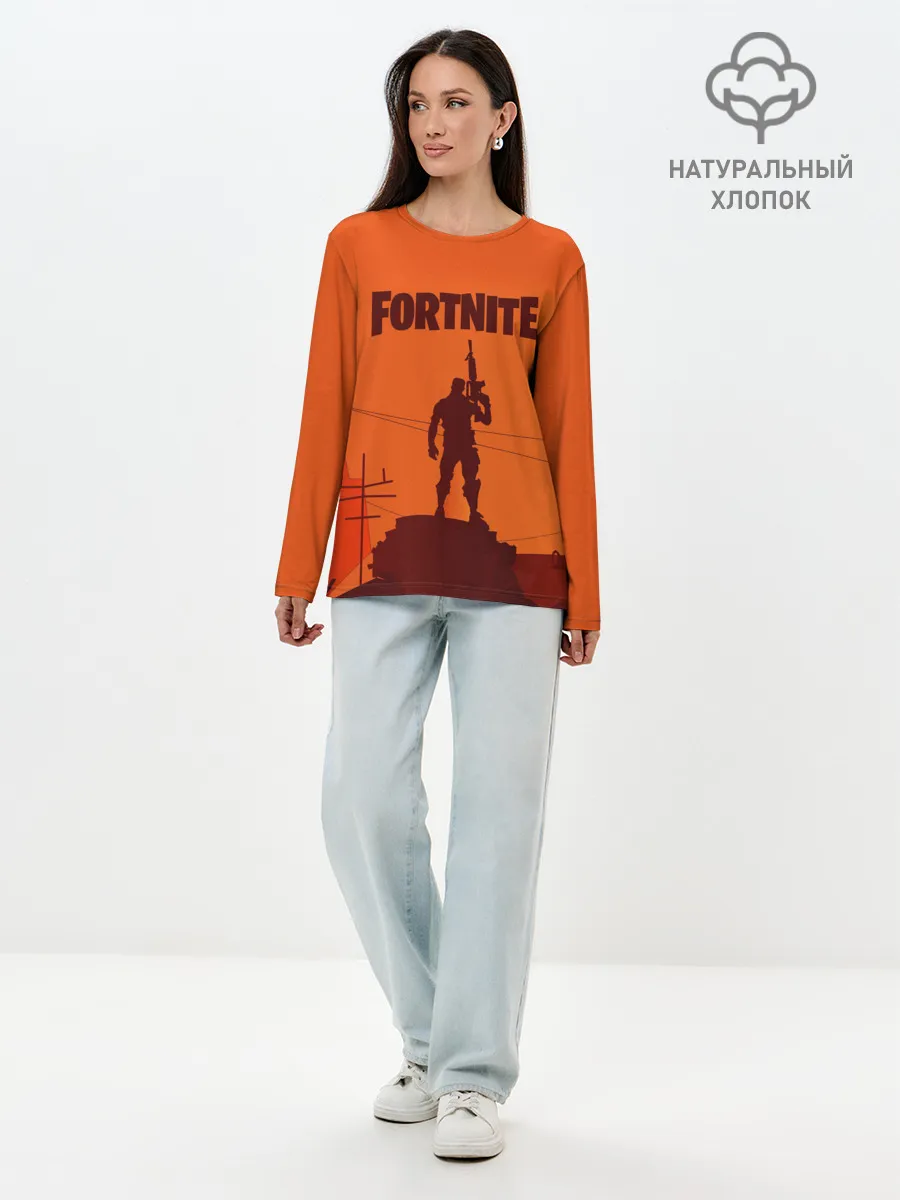Лонгслив женский. Хлопок / FORTNITE