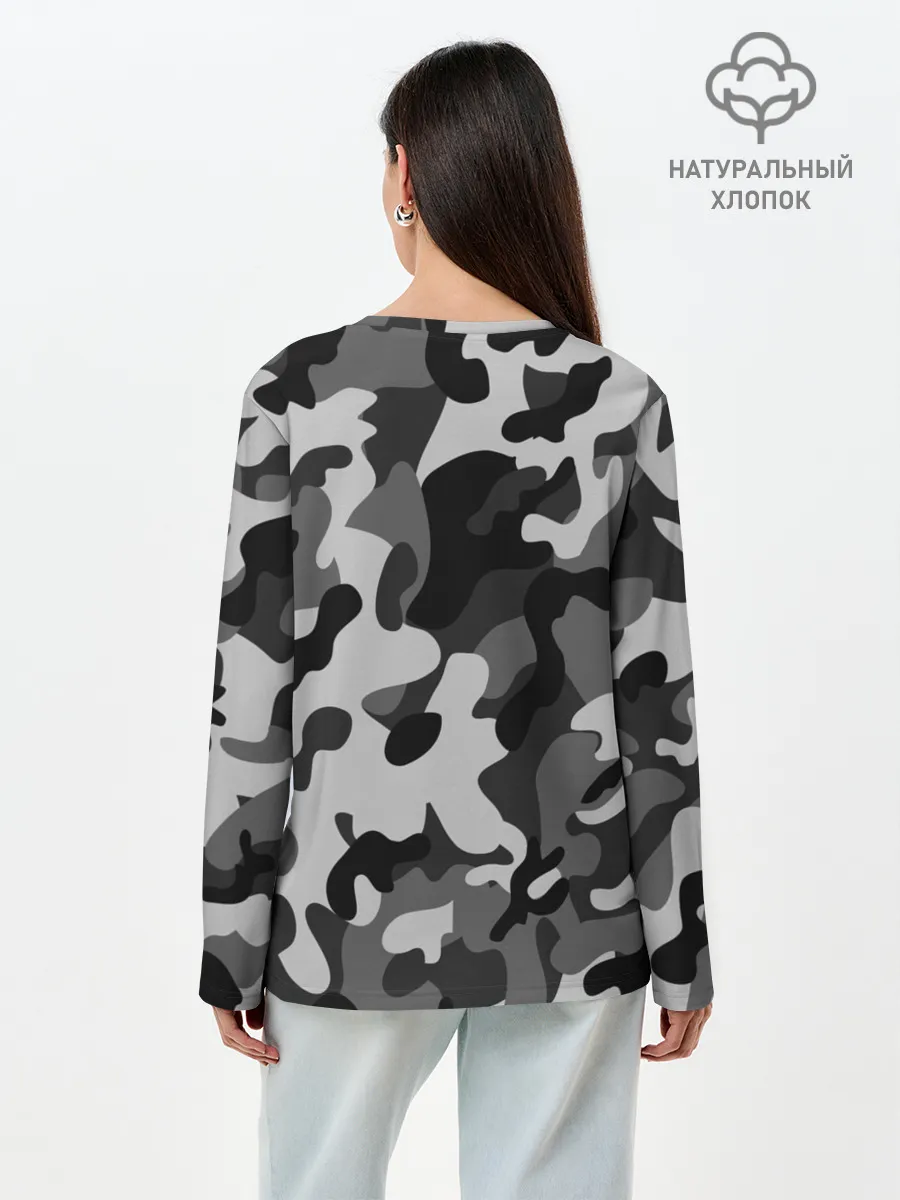 Лонгслив женский. Хлопок / ГОРОДСКОЙ КАМУФЛЯЖ | CITY MILITARY