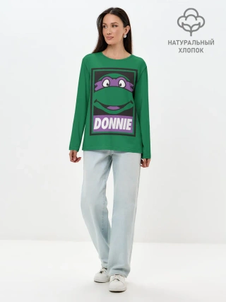 Лонгслив женский. Хлопок / Донателло