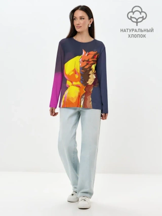 Лонгслив женский. Хлопок / ЮЖНЫЙ ПАРК