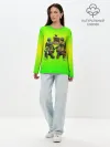 Лонгслив женский. Хлопок / ЧЕРЕПАШКИ - НИНДЗЯ