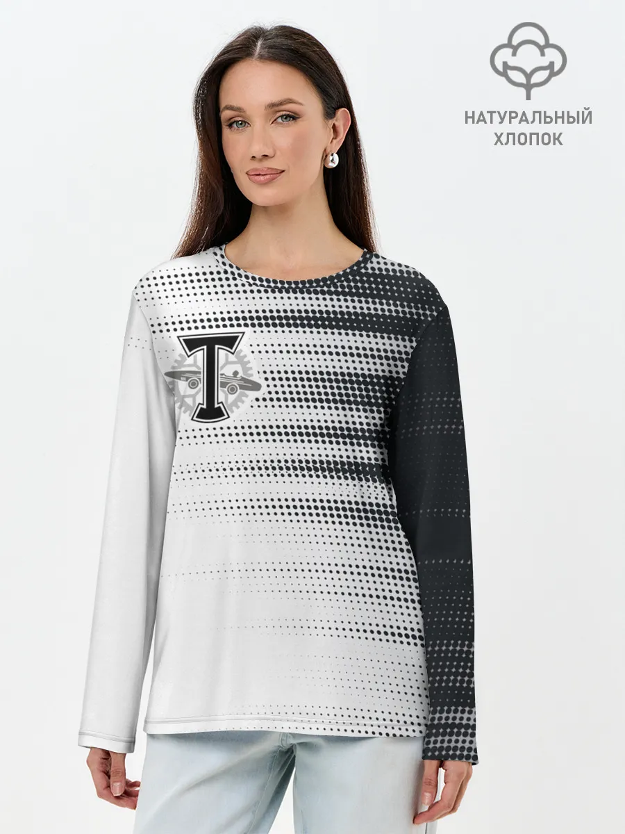 Лонгслив женский. Хлопок / Торпедо