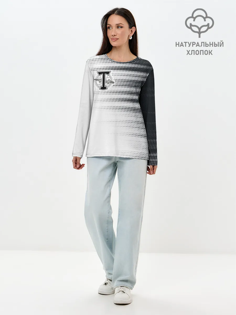 Лонгслив женский. Хлопок / Торпедо