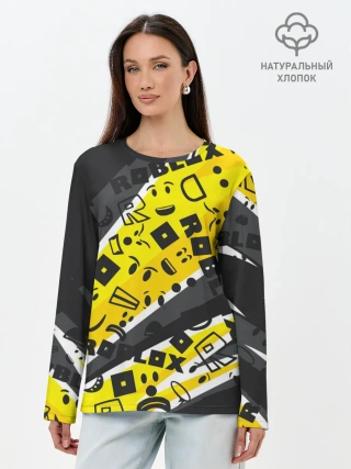 Лонгслив женский. Хлопок / Roblox