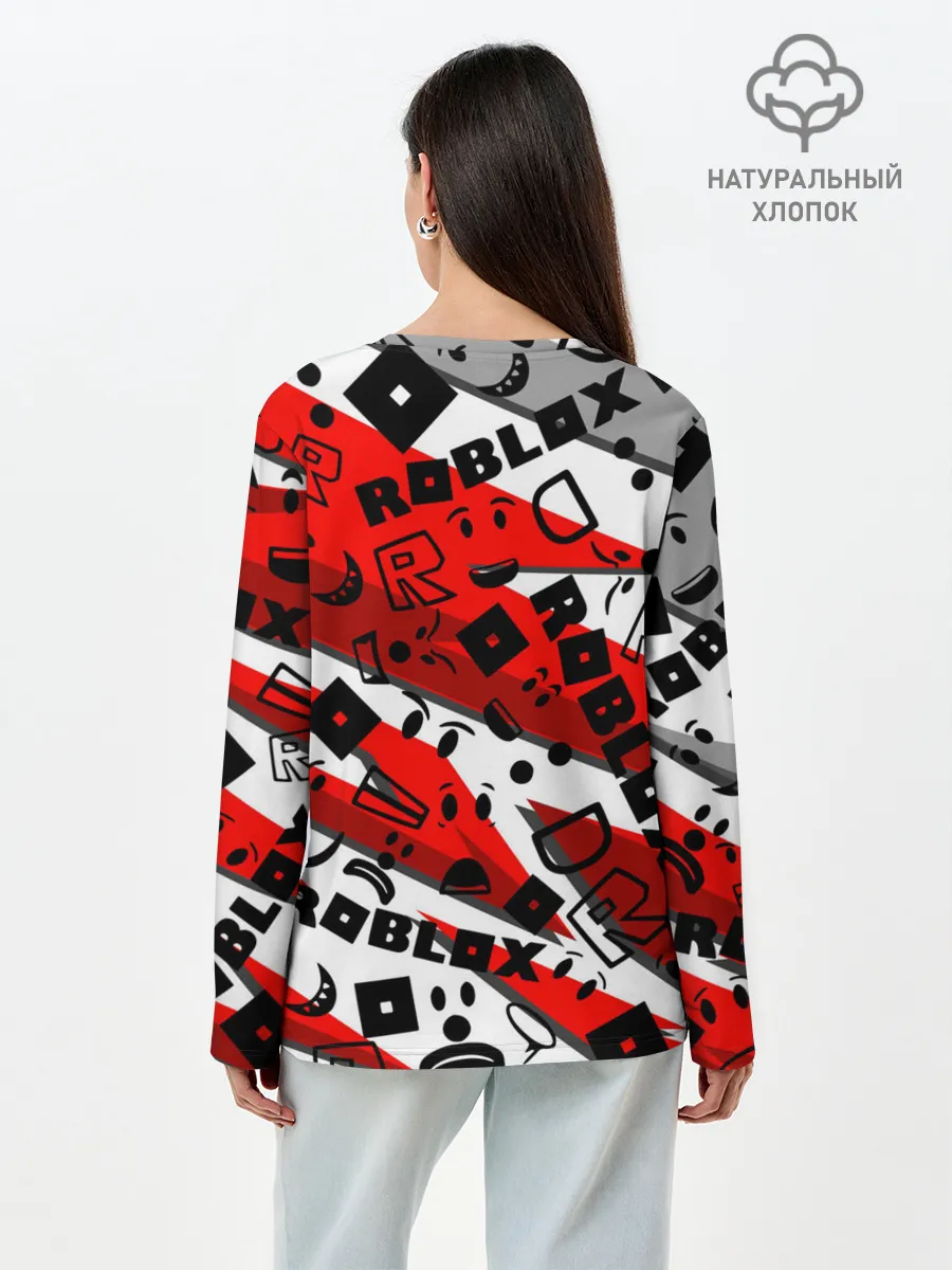 Лонгслив женский. Хлопок / Roblox