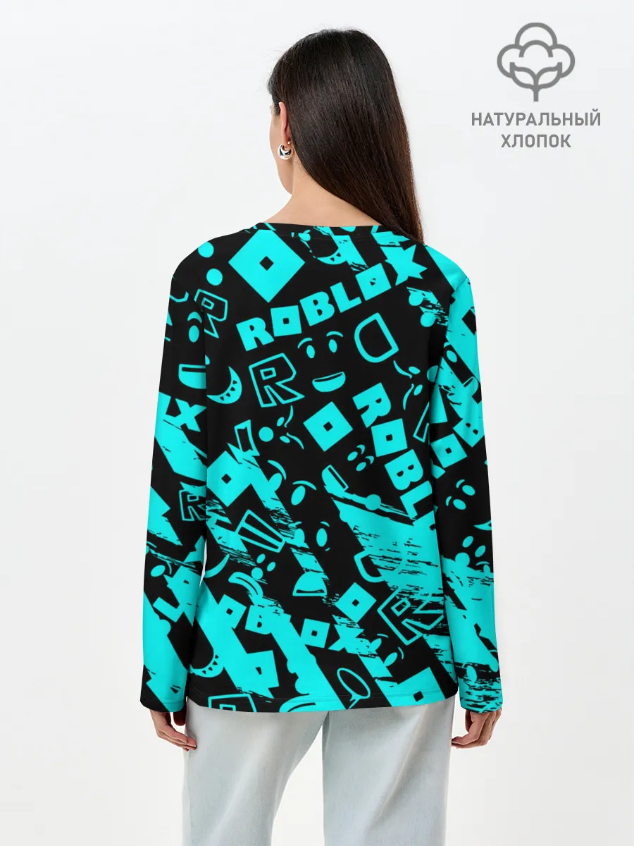 Лонгслив женский. Хлопок / Roblox