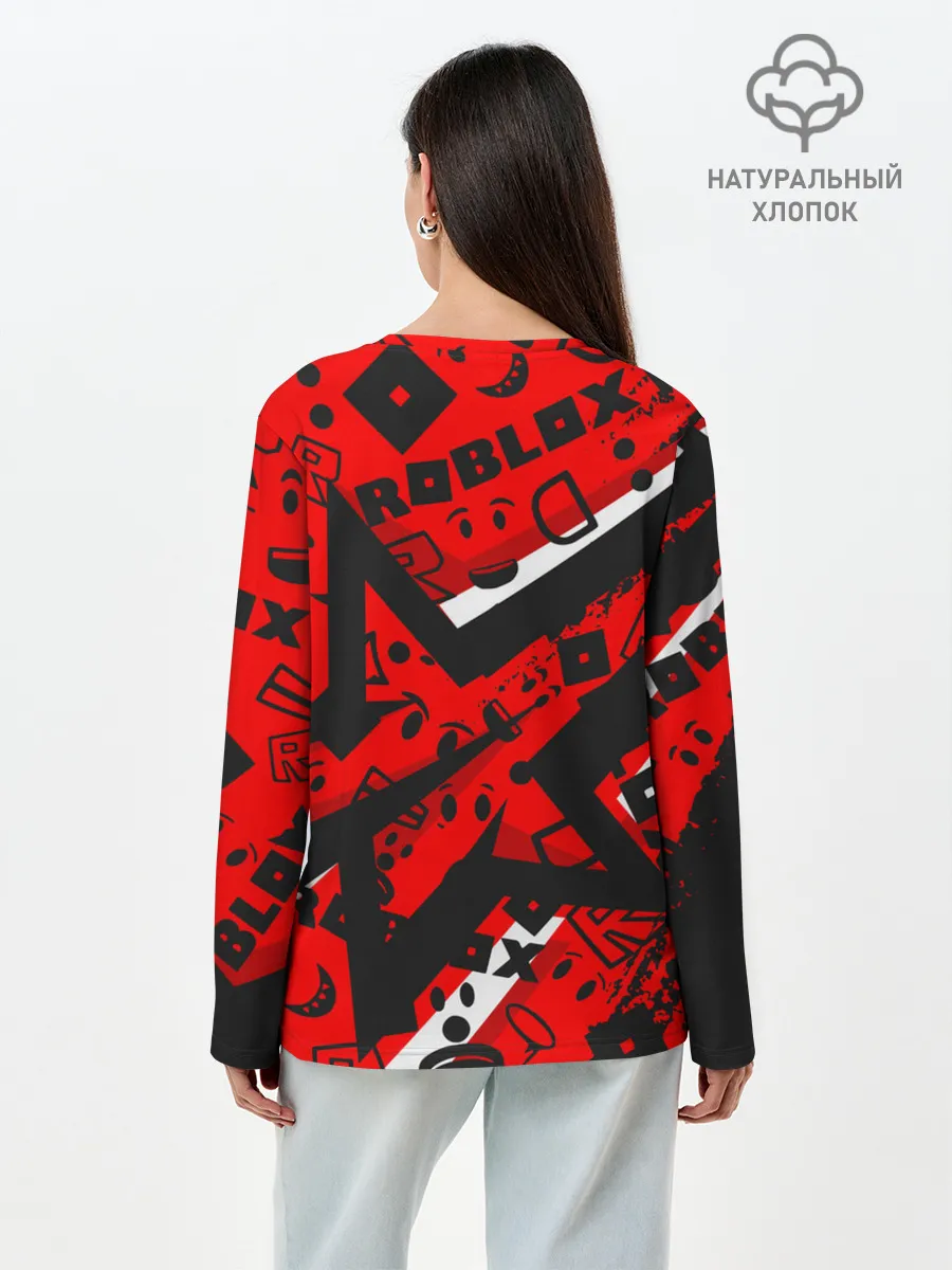 Лонгслив женский. Хлопок / Roblox