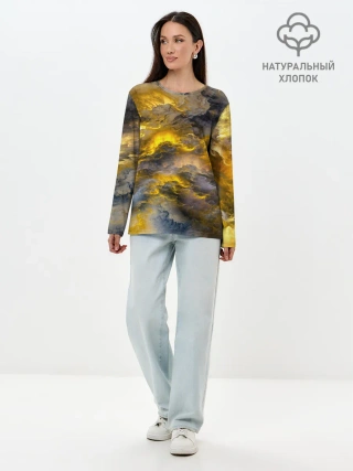 Лонгслив женский. Хлопок / Shine