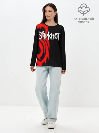 Лонгслив женский. Хлопок / Slipknot