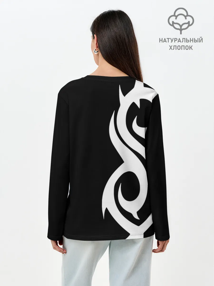 Лонгслив женский. Хлопок / Slipknot