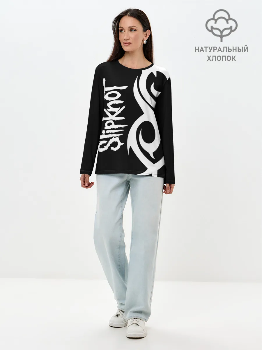 Лонгслив женский. Хлопок / Slipknot