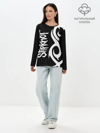 Лонгслив женский. Хлопок / Slipknot