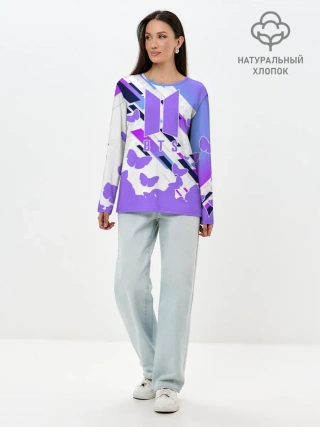 Лонгслив женский. Хлопок / BTS