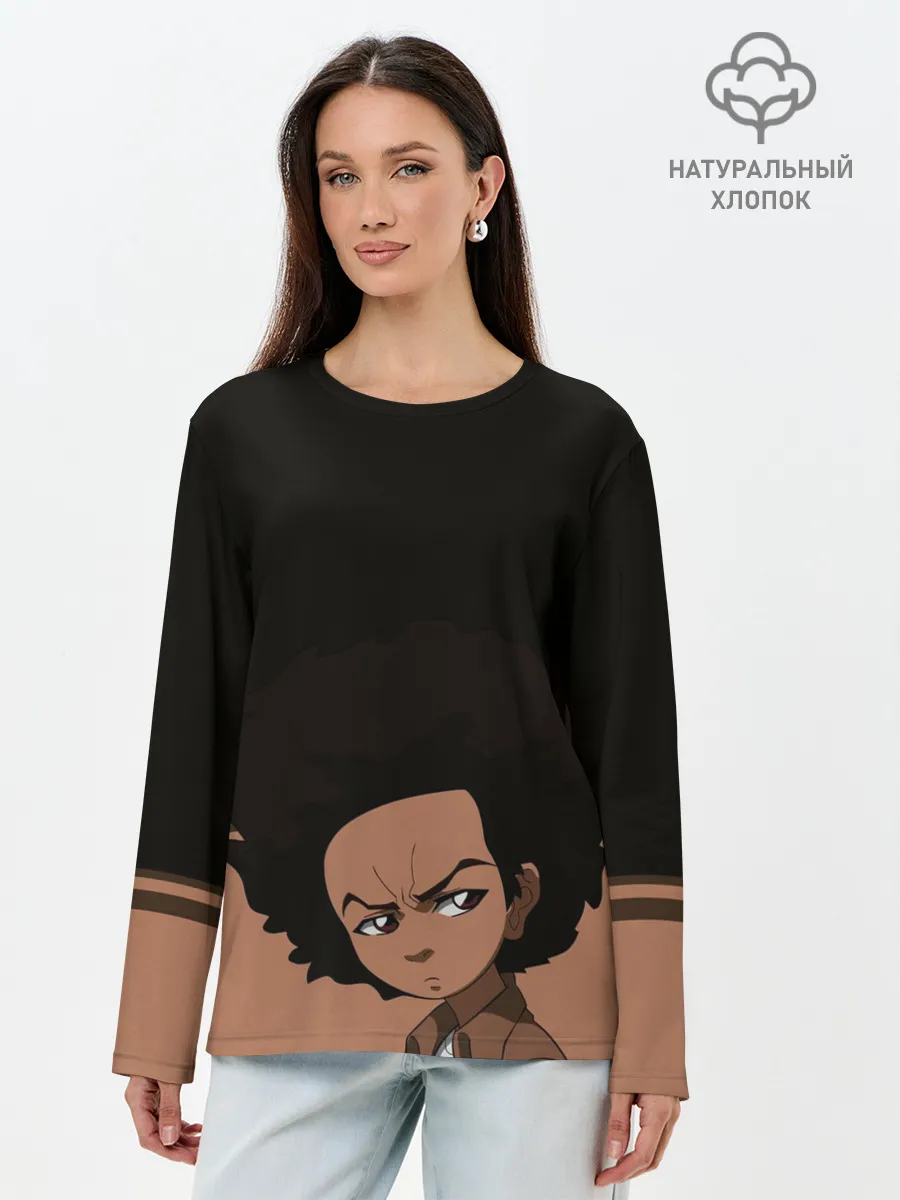 Лонгслив женский. Хлопок / Аниме.