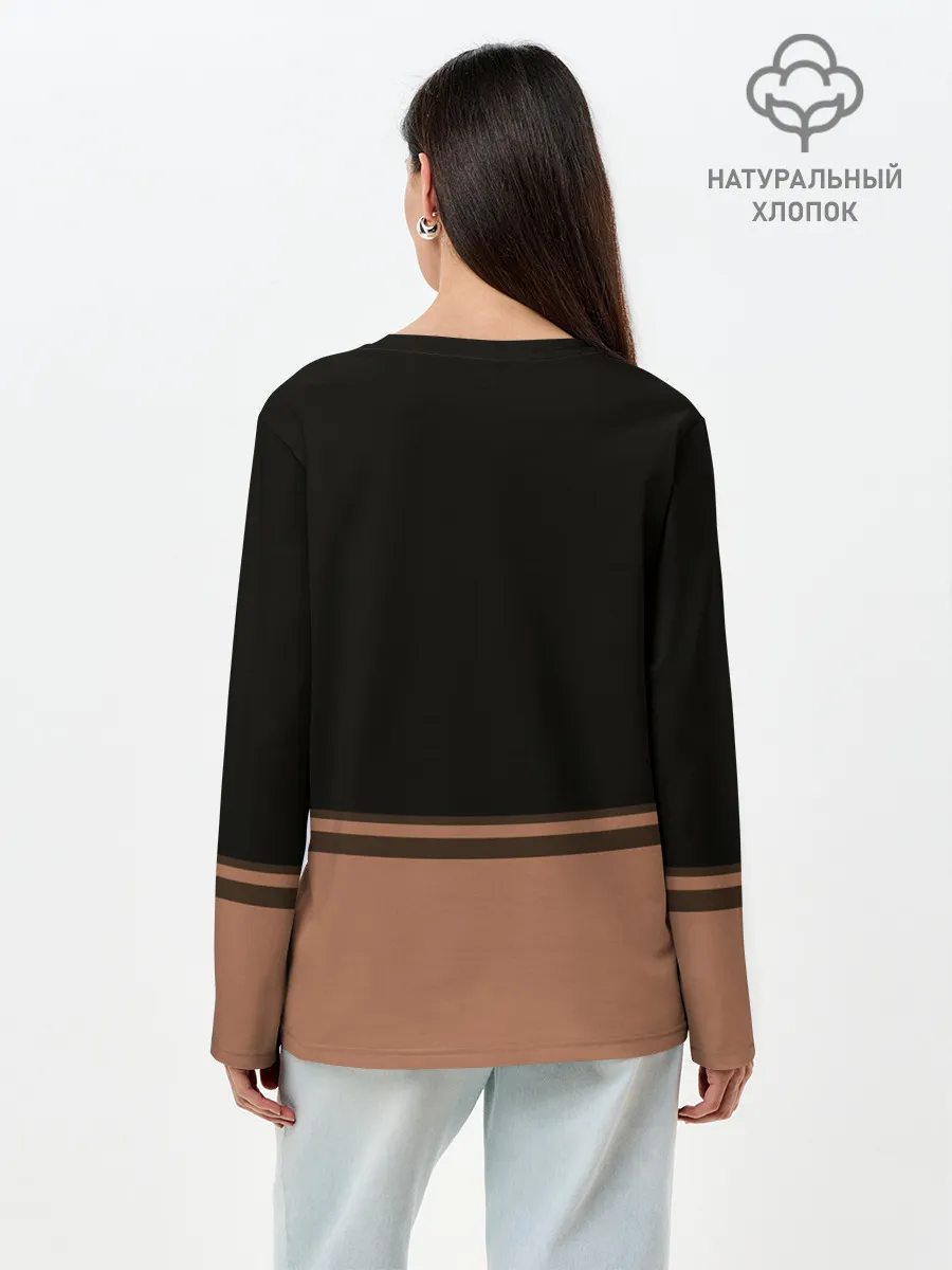 Лонгслив женский. Хлопок / Аниме.