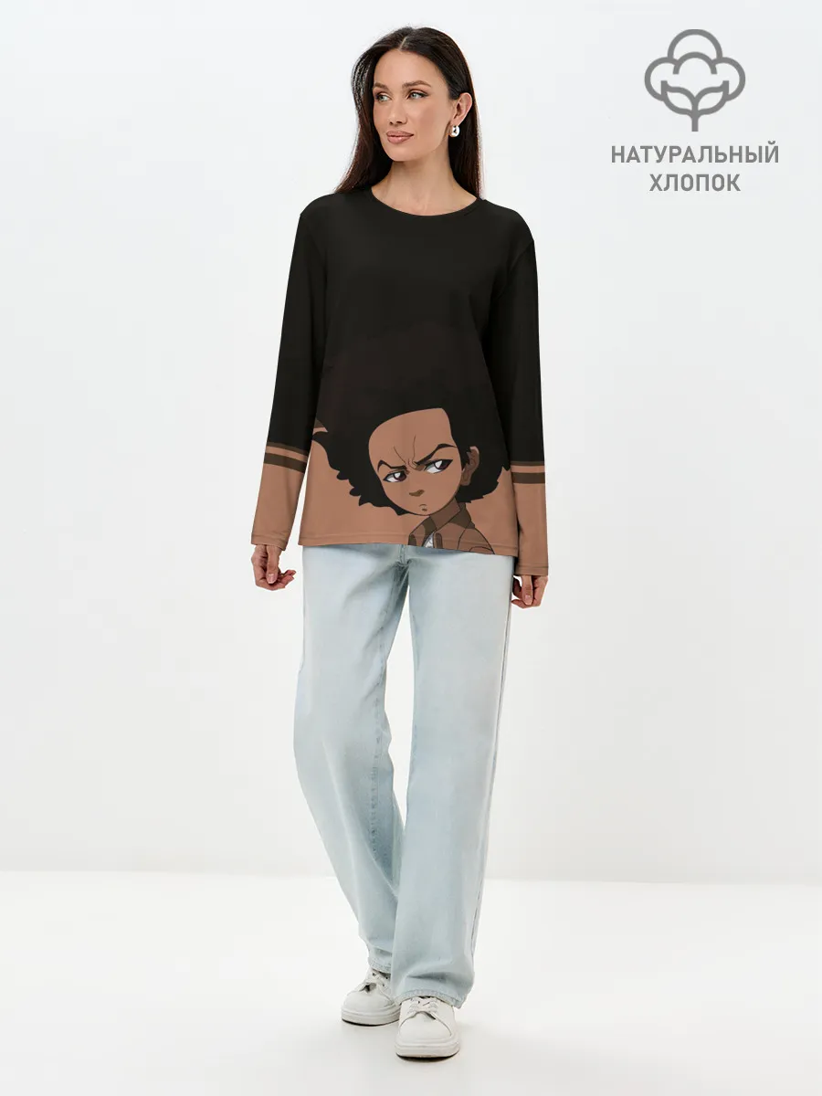 Лонгслив женский. Хлопок / Аниме.