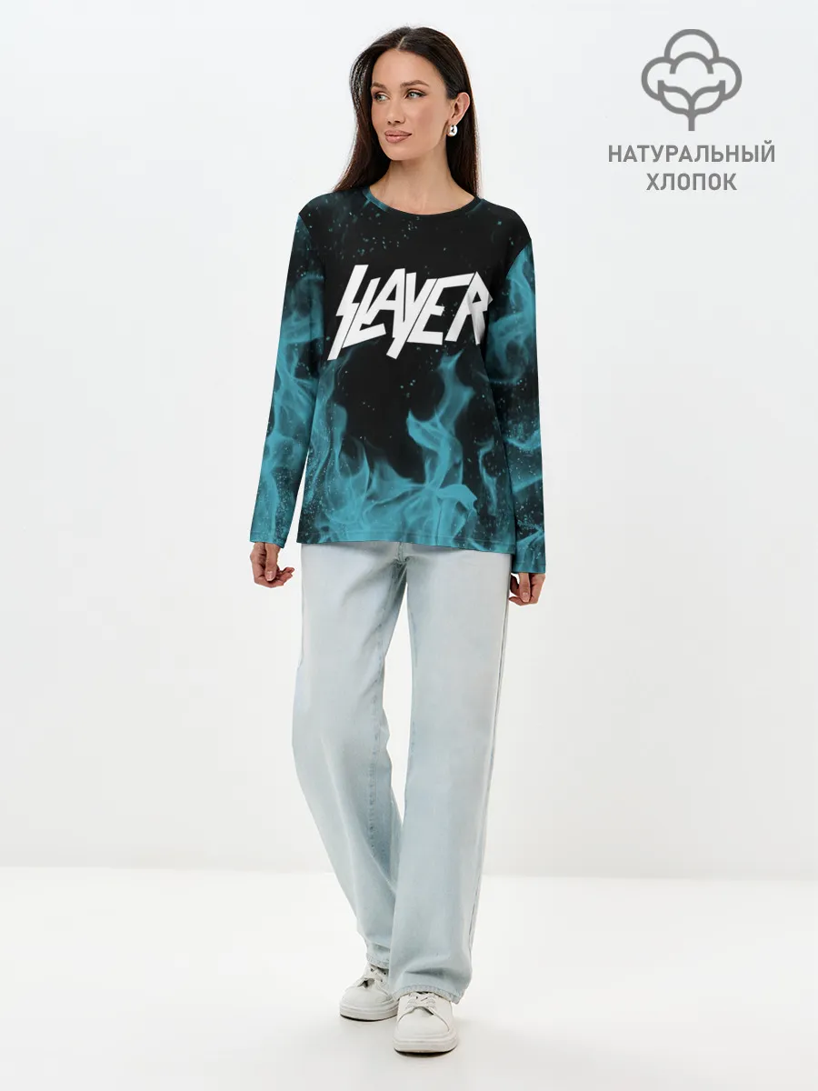 Лонгслив женский. Хлопок / Slayer