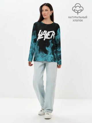 Лонгслив женский. Хлопок / Slayer