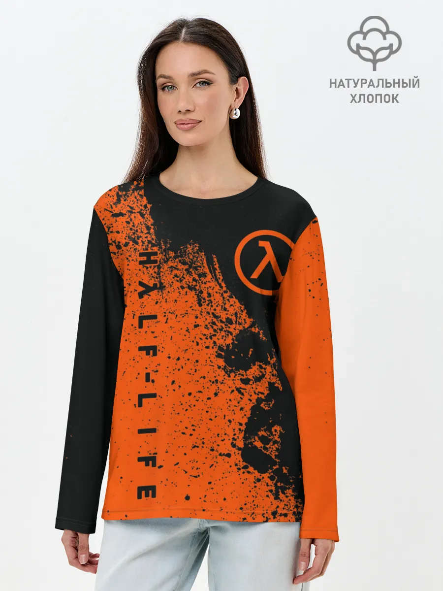 Лонгслив женский. Хлопок / Half-Life