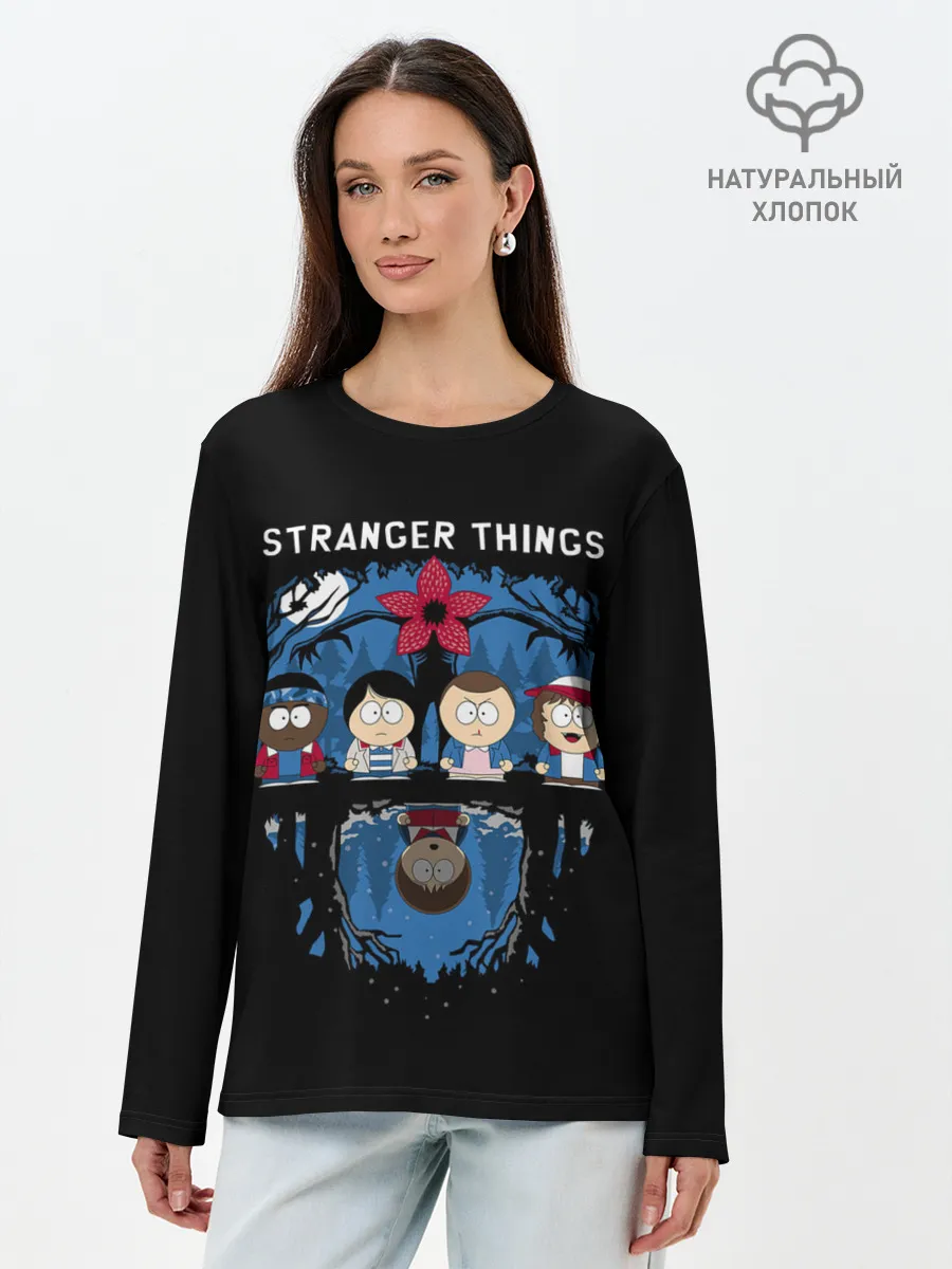 Лонгслив женский. Хлопок / Очень странные дела