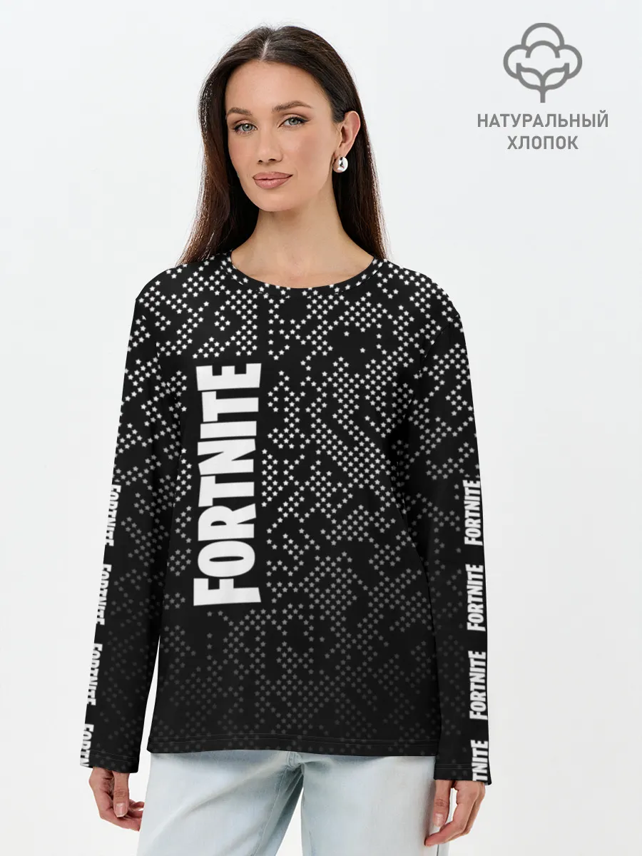 Лонгслив женский. Хлопок / Fortnite