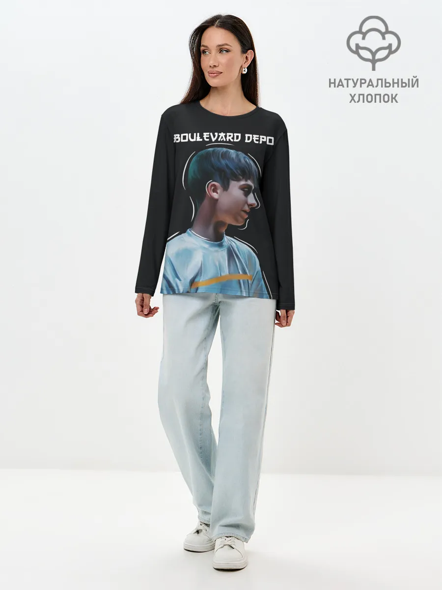 Лонгслив женский. Хлопок / Тёма Кулик