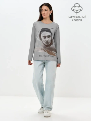 Лонгслив женский. Хлопок / Тёма Boulevard Depo