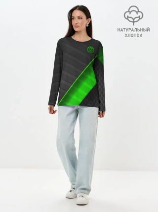 Лонгслив женский. Хлопок / FC Borussia