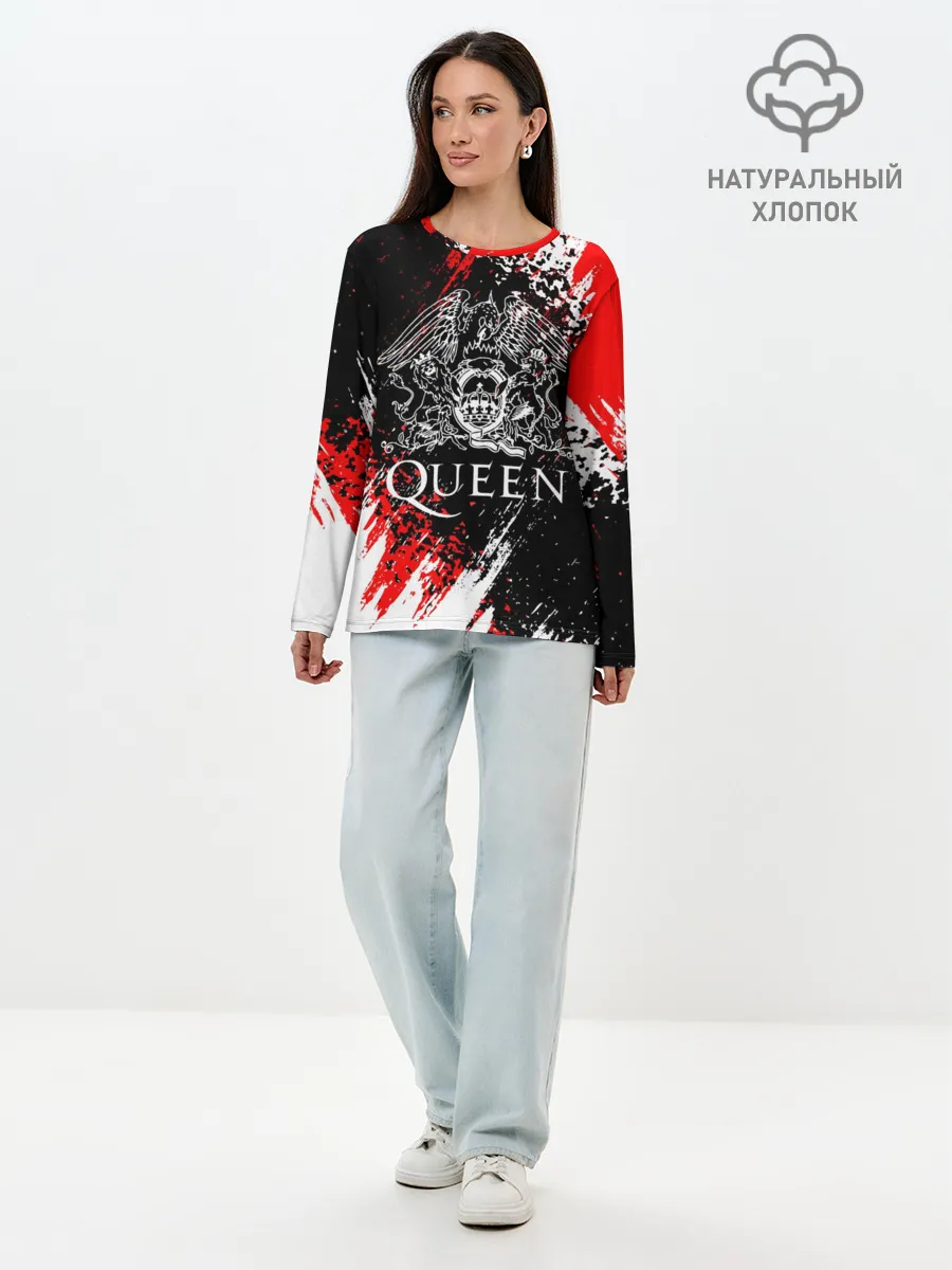 Лонгслив женский. Хлопок / QUEEN.