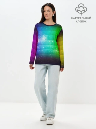 Лонгслив женский. Хлопок / Space