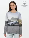 Лонгслив женский. Хлопок / Mercedes V8 Biturbo