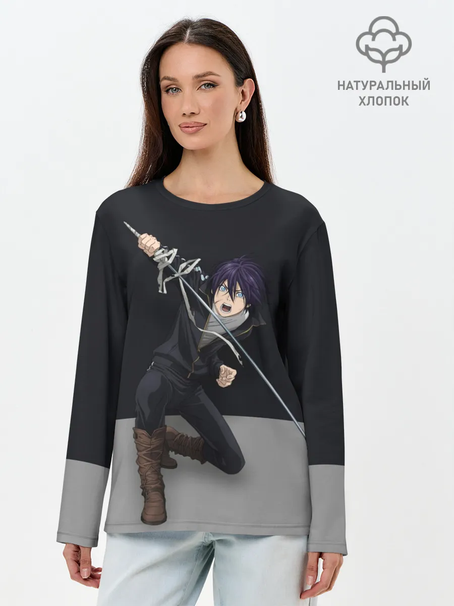 Лонгслив женский. Хлопок / Бездомный бог. Ято
