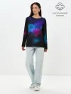 Лонгслив женский. Хлопок / НЕОН КОСМОС