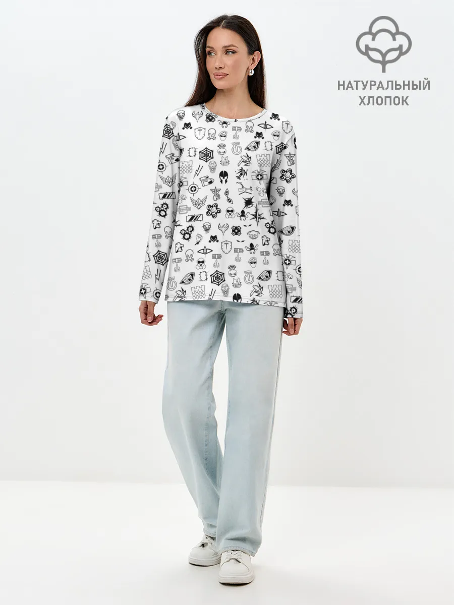 Лонгслив женский. Хлопок / RAINBOW SIX SIEGE | РАДУГА 6 ОСАДА | R6S