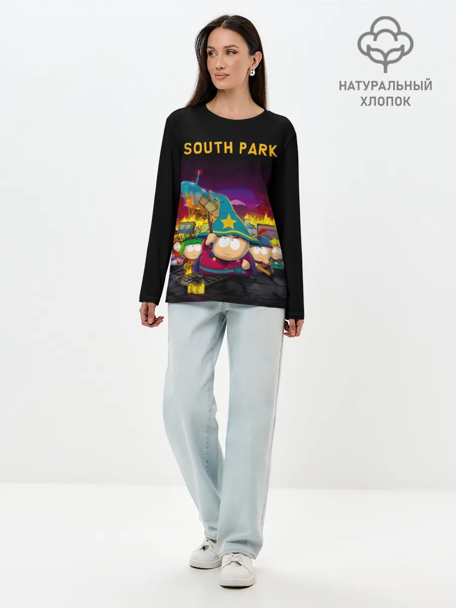 Лонгслив женский. Хлопок / Южный Парк