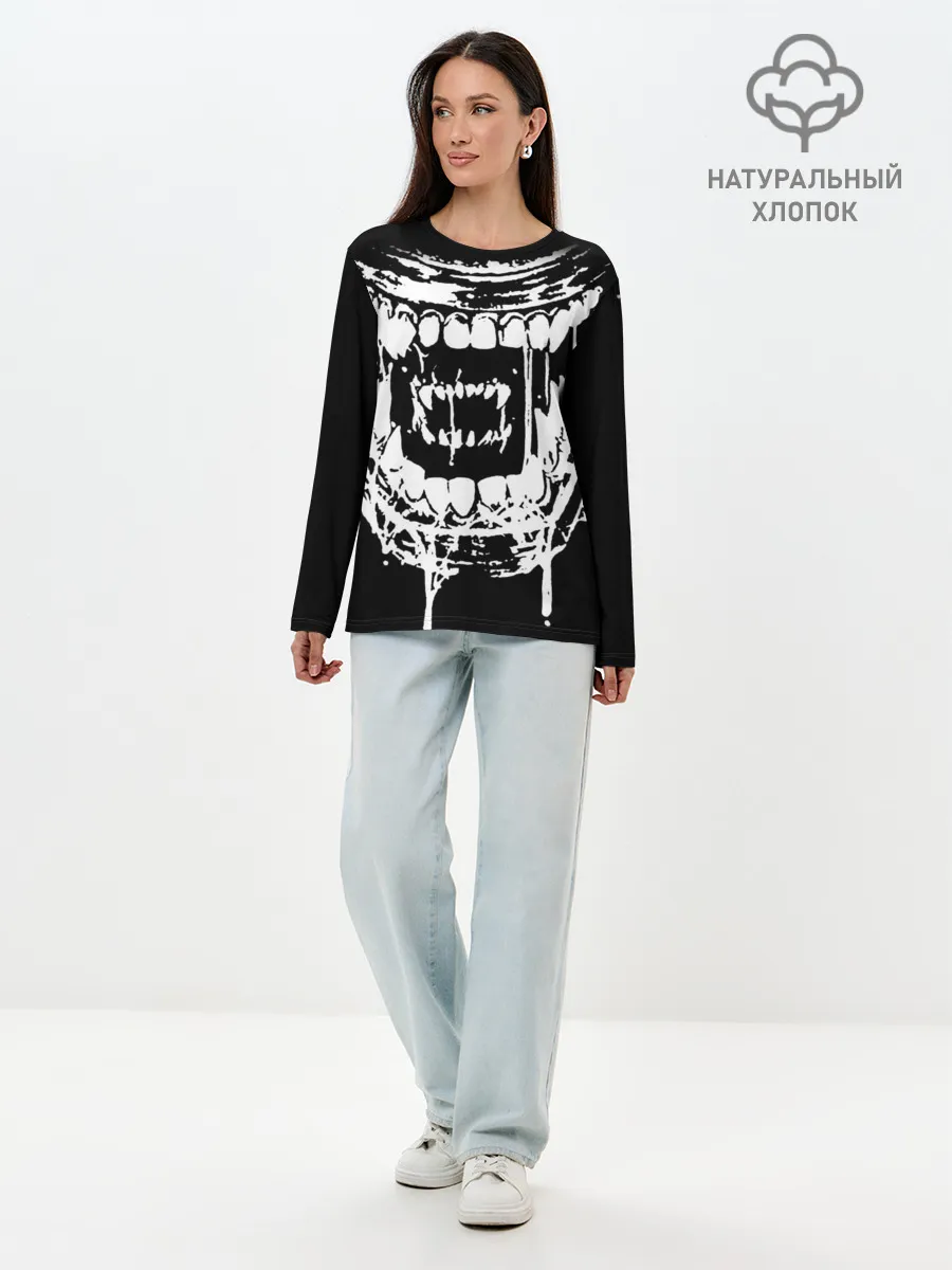 Лонгслив женский. Хлопок / Чужой