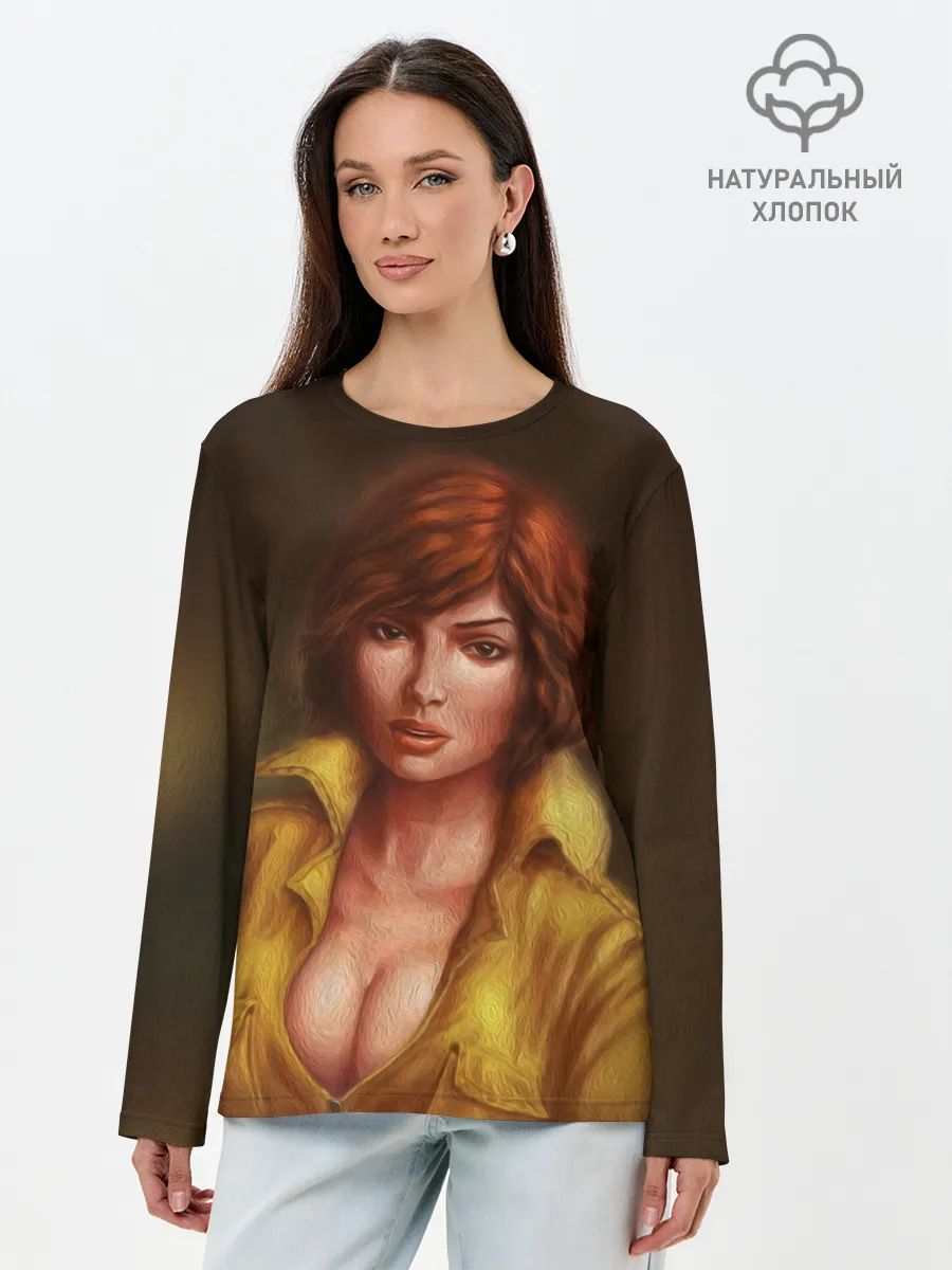 Лонгслив женский. Хлопок / ЭЙПРИЛ