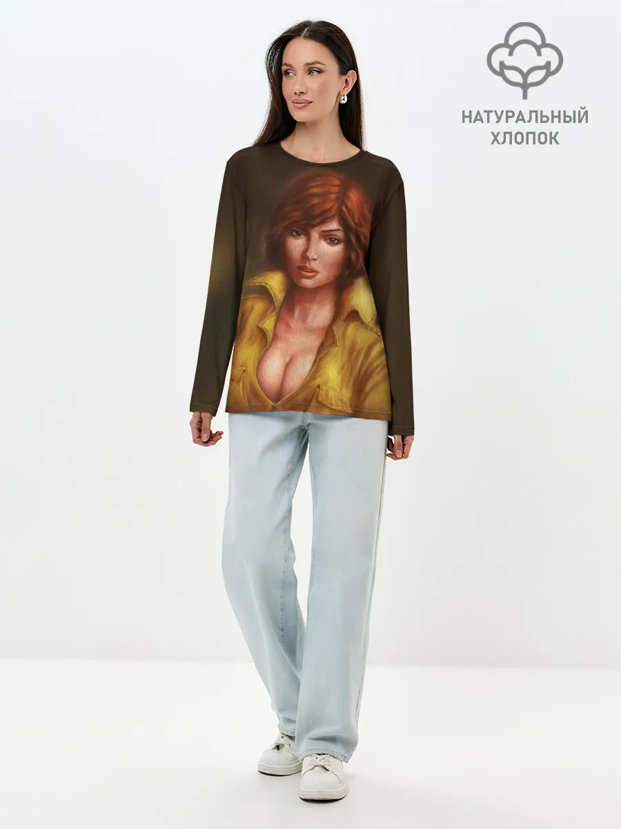 Лонгслив женский. Хлопок / ЭЙПРИЛ