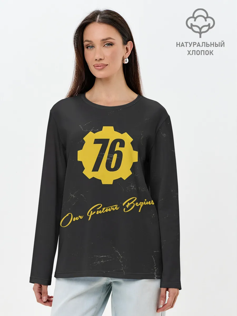 Лонгслив женский. Хлопок / FALLOUT_76.