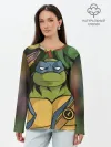 Лонгслив женский. Хлопок / TMNT
