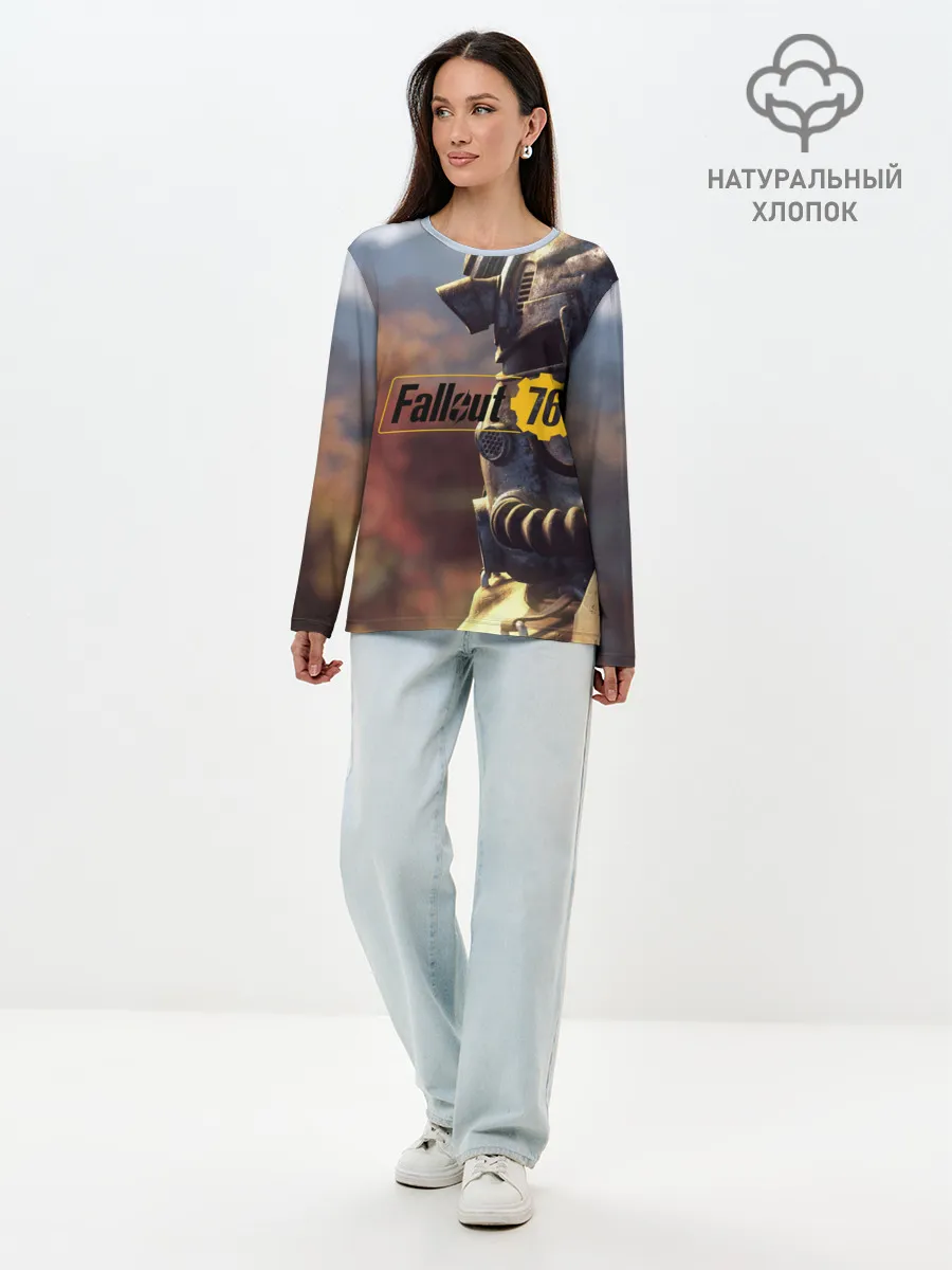 Лонгслив женский. Хлопок / FALLOUT_76.