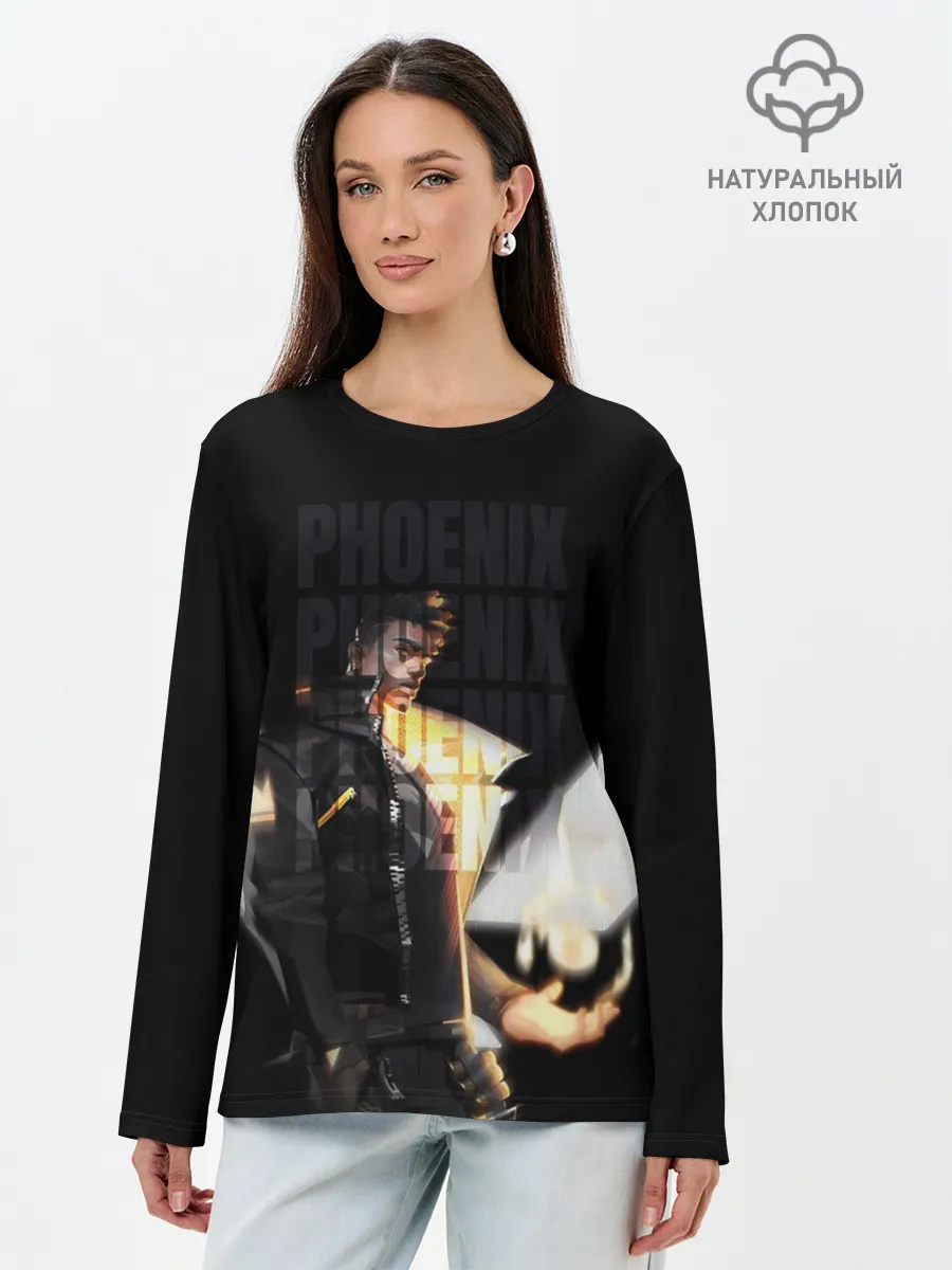 Лонгслив женский. Хлопок / Phoneix