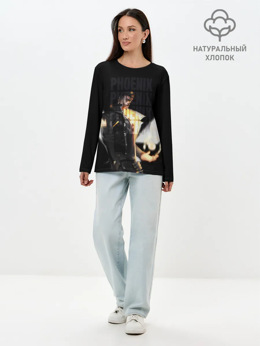 Лонгслив женский. Хлопок / Phoneix