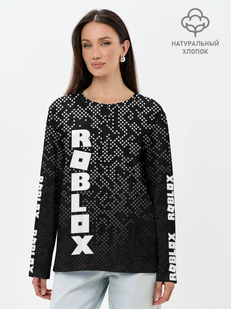Лонгслив женский. Хлопок / Roblox