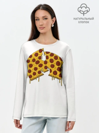 Лонгслив женский. Хлопок / Pizza Clan