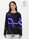 Лонгслив женский. Хлопок / УДАР МОЛНИИ