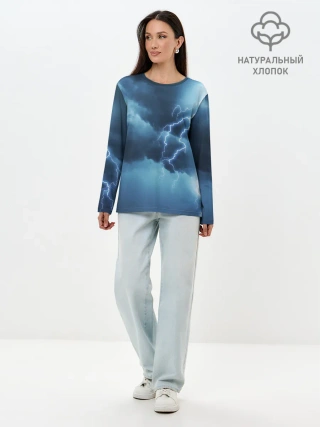 Лонгслив женский. Хлопок / STORM