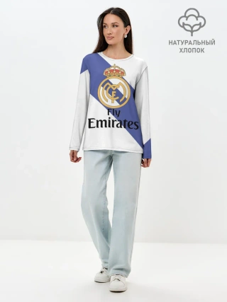 Лонгслив женский. Хлопок / Реал