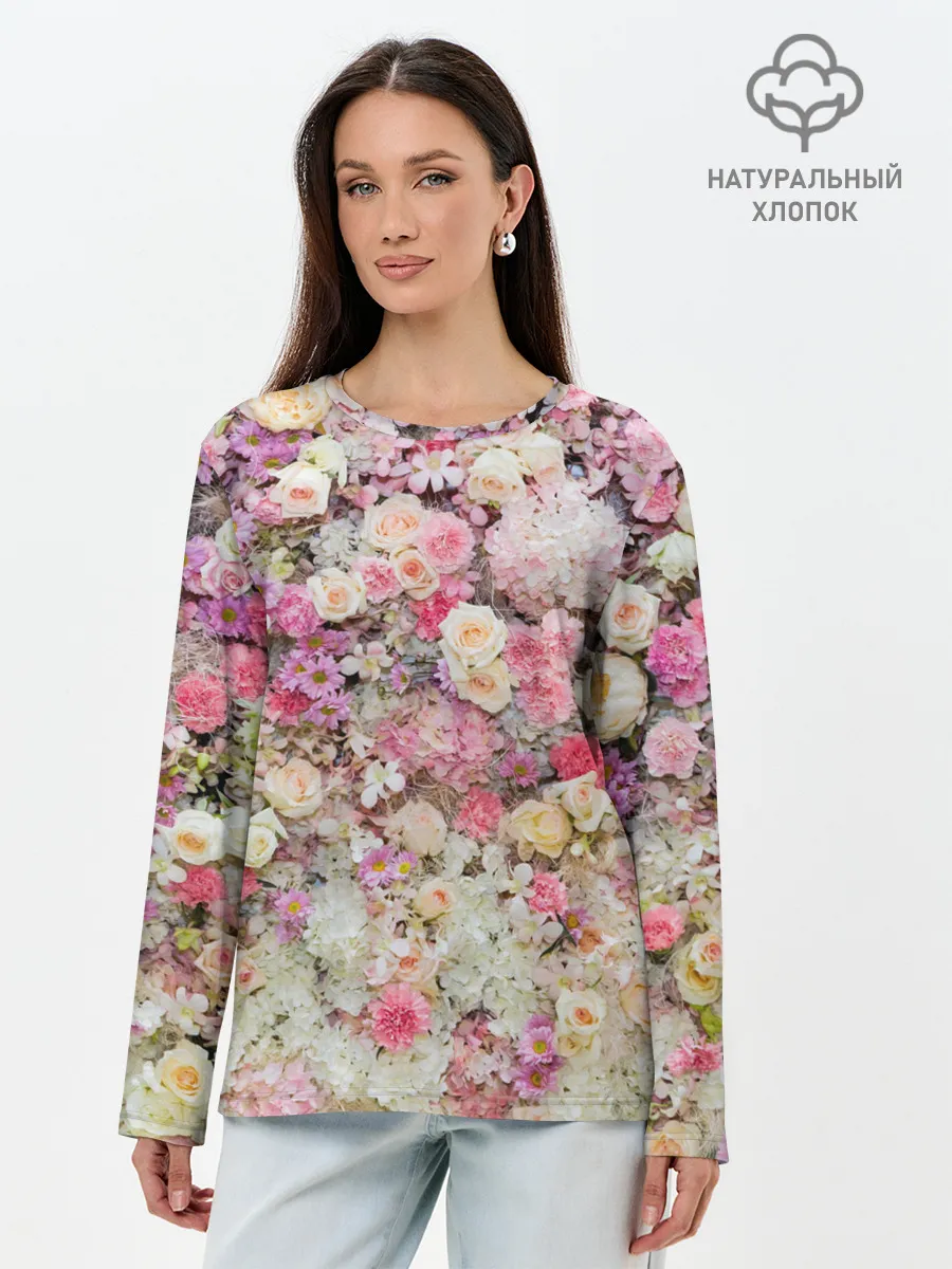 Лонгслив женский. Хлопок / ВЕСЕННИЕ НАСТРОЕНИЕ | SPRING MOOD
