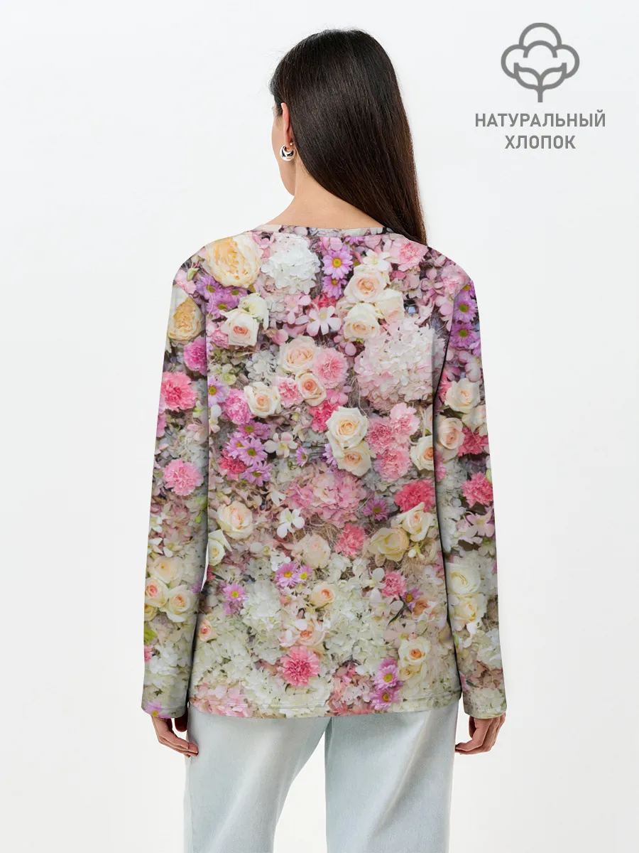 Лонгслив женский. Хлопок / ВЕСЕННИЕ НАСТРОЕНИЕ | SPRING MOOD